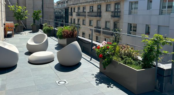 Decoración vegetal de interior y de las terrazas en Agencia Europea de la Pesca
